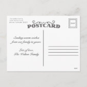 Carte postale photo des fêtes de Noël (Dos)