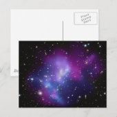Carte Postale Photo d'espace céleste pourpre (Devant / Derrière)