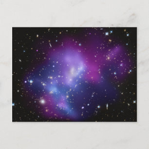 Carte Postale Photo d'espace céleste pourpre