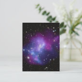 Carte Postale Photo d'espace céleste violet vierge (Debout devant)