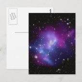 Carte Postale Photo d'espace céleste violet vierge (Devant / Derrière)