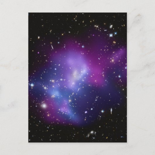 Carte Postale Photo d'espace céleste violet vierge (Devant)