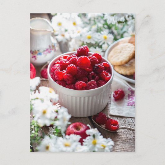 Carte postale photo d'été de Raspberry (Devant)