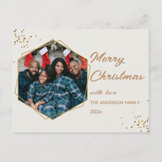 Carte Postale Photo d'Hexagon de Noël (Devant)