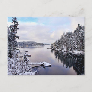 Carte Postale Photo d'hiver de la neige