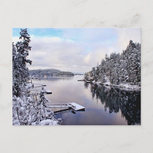 Carte Postale Photo d'hiver de la neige (Devant)