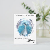 Carte Postale *~* PHOTO d'hiver  Oiseaux de l'amour AP54 Anniver (Debout devant)