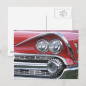 Carte Postale Photo Dodge Classic Car Grill 1959 (Devant / Derrière)