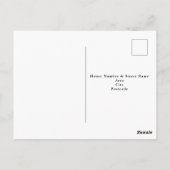 Carte Postale Photo du 50e anniversaire de la fête Collage noir (Dos)