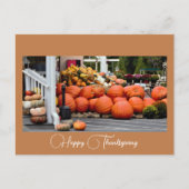 Carte postale photo du Citrouille de Thanksgiving (Devant)
