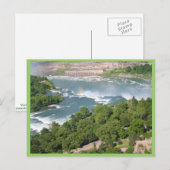 Carte Postale Photo Du Côté Américain De Niagra Chute D'Un (Devant / Derrière)