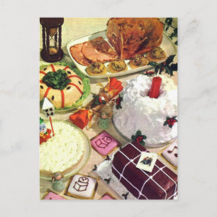 Carte Postale Photo du dîner de Noël