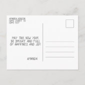 Carte Postale Photo du Joyeux Nouvel An 2023 (Dos)