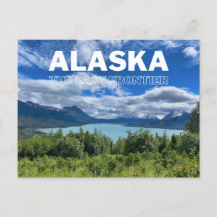 Carte postale photo du lac Alaska Mountain