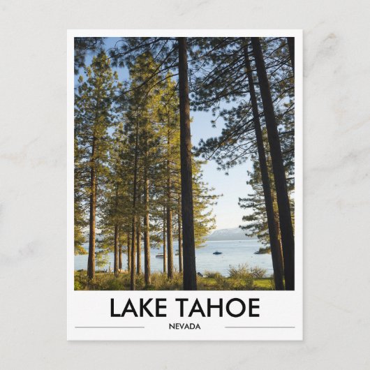 Carte postale photo du lac Tahoe Nevada (Devant)
