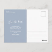 Carte Postale Photo du Mariage budgétaire Enregistrer la date (Dos)