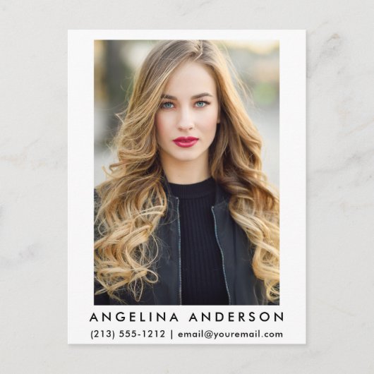 Carte Postale Photo du modèle acteur (Devant)