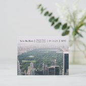 Carte postale photo du parc central de NYC - Save  (Debout devant)