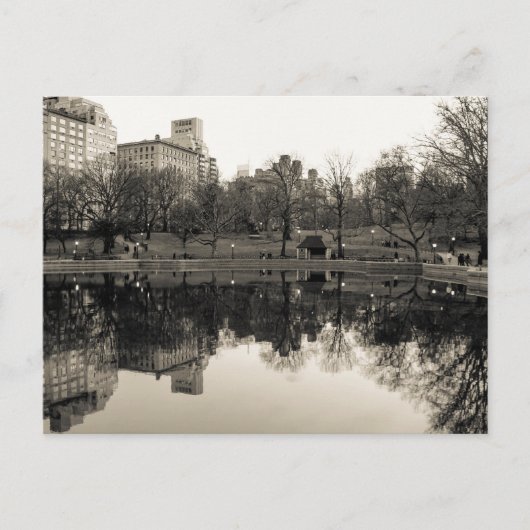 Carte Postale Photo du paysage de Central Park (Devant)