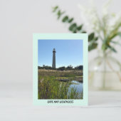 Carte postale photo du phare de Cape May (Debout devant)