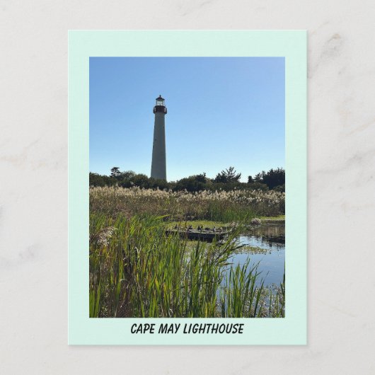 Carte postale photo du phare de Cape May (Devant)