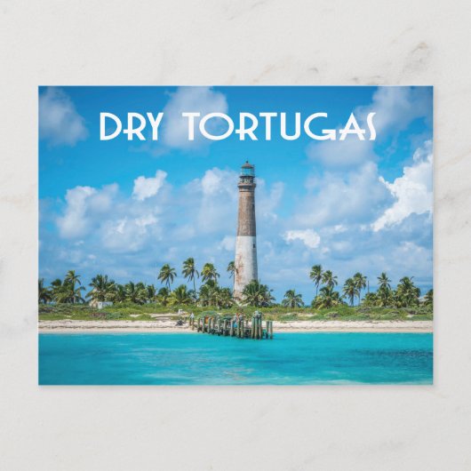 Carte Postale Photo du phare de Dry Tortugas Florida (Devant)