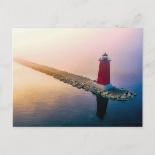 Carte Postale Photo du phare Michigan Manistique