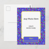 Carte Postale Photo du premier jour de maternelle (Devant / Derrière)