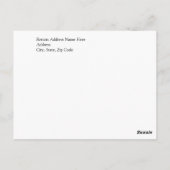 Carte Postale Photo du président Donald Trump & Melania (Dos)