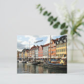 Carte Postale Photo d'un canal à Copenhague (Debout devant)