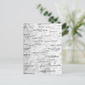 Carte postale photo écorce de bouleau blanc (Debout devant)