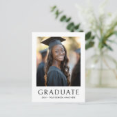 Carte Postale Photo élégante classique de l'année de remise des (Debout devant)