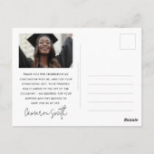 Carte Postale Photo élégante classique de l'année de remise des (Dos)