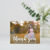 Carte Postale Photo élégante Graduation moderne (Debout devant)