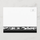 Carte postale photo Elopement Faire-part noir blan (Dos)