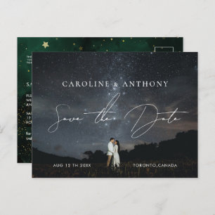 Carte Postale Photo Emerald Green Black Magical