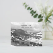 Carte postale photo en noir et blanc de Hidden Lak (Debout devant)