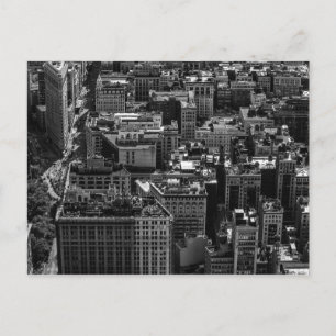 Carte Postale Photo en noir et blanc de New York City Skyline