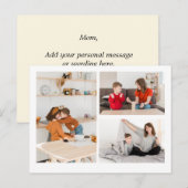 Carte Postale Photo et message personnalisés (Devant / Derrière)