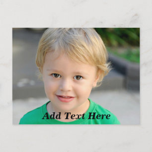 Carte Postale Photo et texte personnalisés