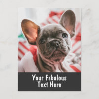 Photo et texte personnalisés
