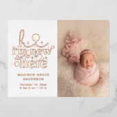 Carte postale photo faire-part de naissance | Je s (Recto)