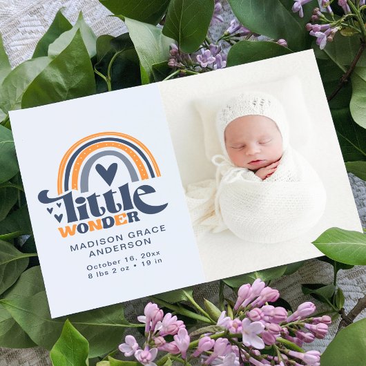 Carte postale photo faire-part de naissance | Litt