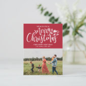 Carte Postale Photo famille Noël Rouge (Debout devant)