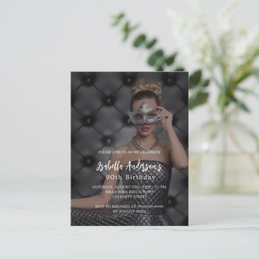 Carte Postale Photo fête d'anniversaire (Debout devant)