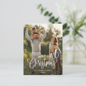 Carte Postale PHOTO Fêtes Joyeuses Moderne Salutation de Noël (Debout devant)