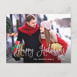 Carte Postale PHOTO Fêtes Joyeuses Moderne Salutation de Noël