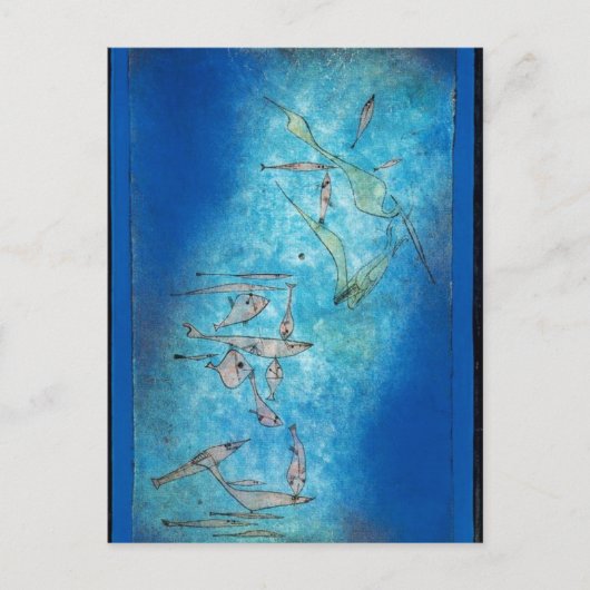 Carte Postale Photo Fish par Paul Klee (Devant)