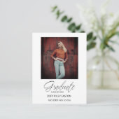 Carte Postale Photo Gradué Whimsical Modern Script Calligraphie (Debout devant)