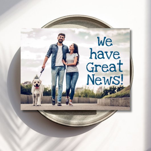 Carte Postale Photo Great News